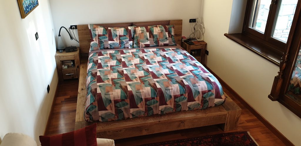 Oak bed frame