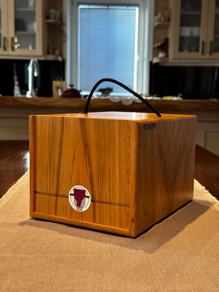 Juibox 5L cherry wooden box for bag-in-box drinks